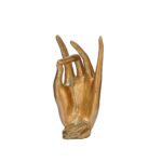 Handmade Resin Female Hand Statue Beauty Pearl Gold Hand Face Statue For Home Decor 20X22X40 cm - Image 4