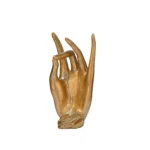 Handmade Resin Female Hand Statue Beauty Pearl Gold Hand Face Statue For Home Decor 20X22X40 cm - Image 4