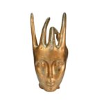 Handmade Resin Female Hand Statue Beauty Pearl Gold Hand Face Statue For Home Decor 20X22X40 cm - Image 2