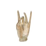 Handmade Resin Female Hand Statue Beauty Pearl White Hand Face Statue For Home Decor 20X22X40 cm - Image 4