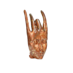 Handmade Resin Female Hand Statue Beauty Rose Gold Hand Face Statue For Home Decor 20X22X40 cm - Image 3