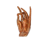 Handmade Resin Female Hand Statue Beauty Rose Gold Hand Face Statue For Home Decor 20X22X40 cm - Image 4