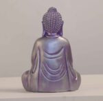 Meditating Buddha Idols for Home Decor Ashirwad Mudra Honey Purple Small Size Office Desk Table Outdoor Resin Statues L W H ( 14*8*19) cm - Image 4