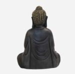 Meditating Buddha Idols for Home Decor Ashirwad Mudra Black Shading Small Size Office Desk Table Outdoor Resin Statues L W H ( 14*8*19) cm - Image 2