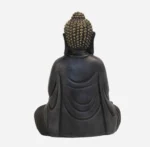 Meditating Buddha Idols for Home Decor Ashirwad Mudra Black Shading Small Size Office Desk Table Outdoor Resin Statues L W H ( 14*8*19) cm - Image 2