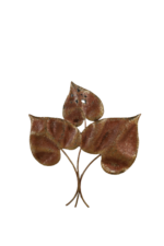 3 Copper Peepal Leaf Wall Art Decorative Wall Plate,Wall Decor Plates for Home & Office Decoration - Image 4