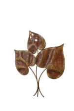 3 Copper Peepal Leaf Wall Art Decorative Wall Plate,Wall Decor Plates for Home & Office Decoration - Image 3