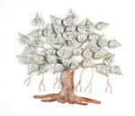 Iron White Peepal Leaf Tree Wall Art Hanging & Decorative Mounted Art Sculpture for Home Decor/Living Room/Bed Room - Image 3