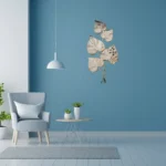 5 Pearl White Peepal Wall Art Decorative Wall Plate,Wall Decor Plates for Home & Office Decoration