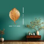 Golden Designer Leaf Wall Art Decorative Wall Plate,Wall Decor Plates for Home & Office Decoration - Image 3