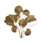 Golden Rain Forest Leaf Wall Art Decorative Wall Plate,Wall Decor Plates for Home & Office Decoration - Image 3