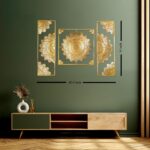 Mandala Wall Hanging Art of Metal Material and Gold Color for Living Room, Hall, Guest Room - Image 3