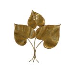 3 Gold Peepal Leaf Art Decorative Wall Plate,Wall Decor Plates for Home & Office Decoration - Image 4