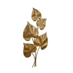 5 Gold Peepal Leaf Tree Wall Art Decorative Wall Plate,Wall Decor Plates for Home & Office Decoration - Image 3