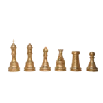 Chess Pieces Statue Sculpture Gold for Home Decor | Office Decor | Table Decoration Set of 6 - Image 4
