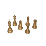 Chess Pieces Statue Sculpture Gold for Home Decor | Office Decor | Table Decoration Set of 6 - Image 3