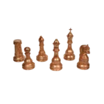 Chess Pieces Statue Sculpture Peral Gold for Home Decor | Office Decor | Table Decoration Set of 6 - Image 3