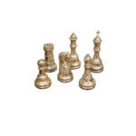 Chess Pieces Statue Sculpture Peral White for Home Decor | Office Decor | Table Decoration Set of 6 - Image 2
