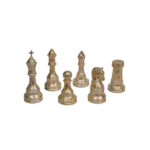 Chess Pieces Statue Sculpture Peral White for Home Decor | Office Decor | Table Decoration Set of 6 - Image 5