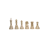 Chess Pieces Statue Sculpture Peral White for Home Decor | Office Decor | Table Decoration Set of 6 - Image 4