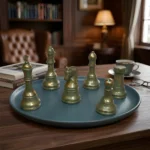 Chess Pieces Statue Sculpture Peral White for Home Decor | Office Decor | Table Decoration Set of 6