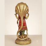 Standing Venkatesh Narayan Vishnu Ji Idol | Lakshmi Narayan Statue for Home Decor, Pooja Room, Office Table | Polyresin Lord Vishnu Standing Idol on Lotus | Spiritual Showpiece - Image 6