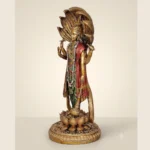 Standing Venkatesh Narayan Vishnu Ji Idol | Lakshmi Narayan Statue for Home Decor, Pooja Room, Office Table | Polyresin Lord Vishnu Standing Idol on Lotus | Spiritual Showpiece - Image 5
