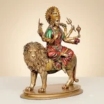 Maa Durga Ji Statue | Sherawali Mata Resin Idol | Multicolor Durga Devi Murti for Home Temple, Pooja Room, Office Decor | Religious Showpiece | Gift Item - Image 4