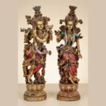Radha Krishna Jugal Jodi Idol | Radhey Shyam Murti for Home Decor, Pooja Room, Temple | Lord Krishna Decorative Showpiece | Spiritual Gift for Housewarming & Festivals - Image 2