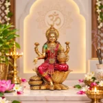 7 Inch Laxmi Ji Statue in Resin | Maa Lakshmi Murti for Home Temple, Mandir, Pooja Room | Goddess Lakshmi Idol for Home Decor, Office Table, Diwali Pooja Gift